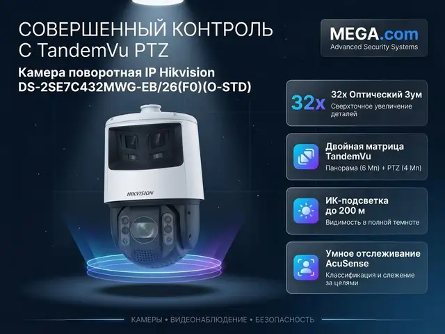 Камера поворотная IP Hikvision DS-2SE7C432MWG-EB/26 F0 O-STD, Худжанд