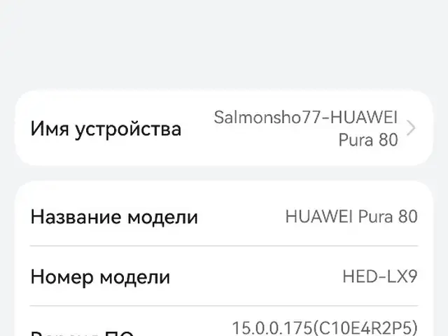 Huawei Pura 80, Душанбе