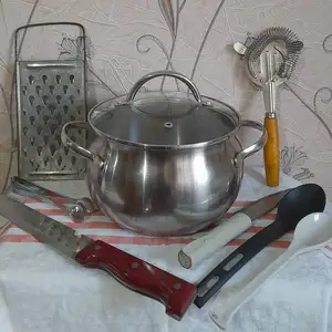Кастрюля с крышкой нержавейка, Душанбе