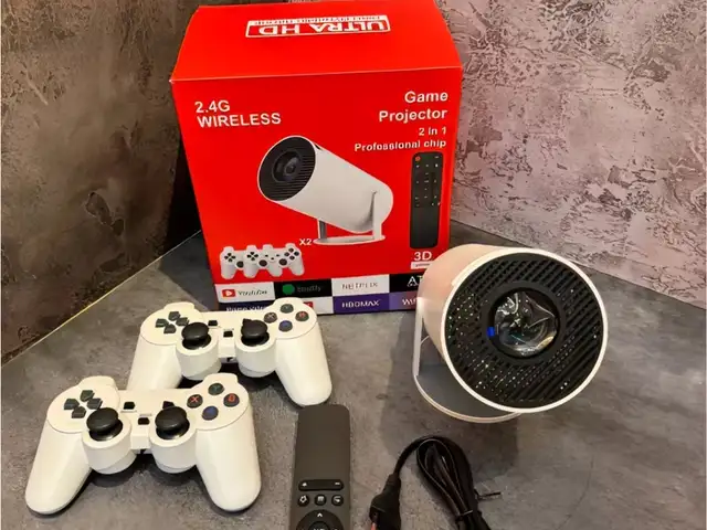 Смарт проэктор с играми M300 MAX и с двумя джойстиком, Душанбе