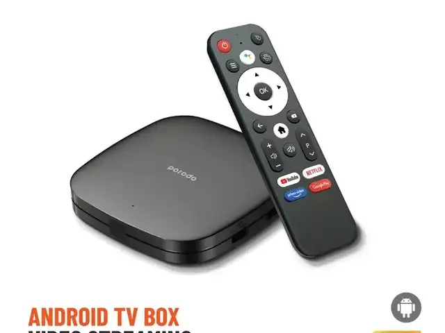 ТВ BOX Porodo Android TV Box 1080P 2GB RAM 8GB ROM Support 4K черный, Душанбе