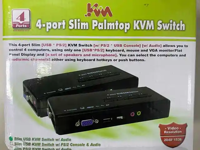 4-портовый VGA KVM+ USB коммутатор, Душанбе