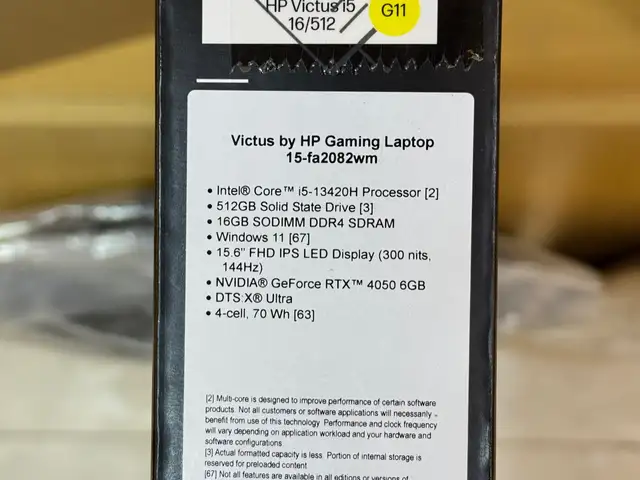 Ноутбук HP VICTUS 15-fa2082wm Core i5-13420H/ DDR4 6GB 512GB SSD/RTX4050, Душанбе - 6