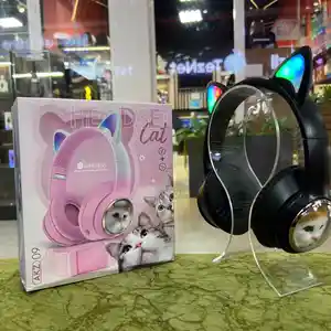 Беспроводные наушники Кошачьи Ушки LED AKZ 09, Душанбе