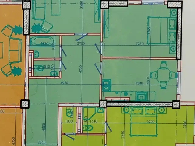 3-комн. квартира, 3 этаж, 92 м², 46 мкр, Душанбе