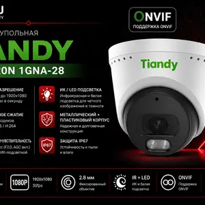 IP-камера Tiandy TC-C320N Spec I3 E Y 2.8mm, Худжанд