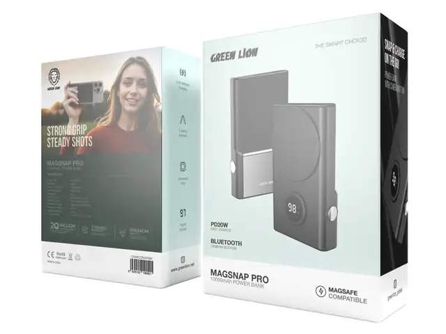 Повербанк Green Lion MagSnap Pro 10000mAh Power Bank черный, Душанбе