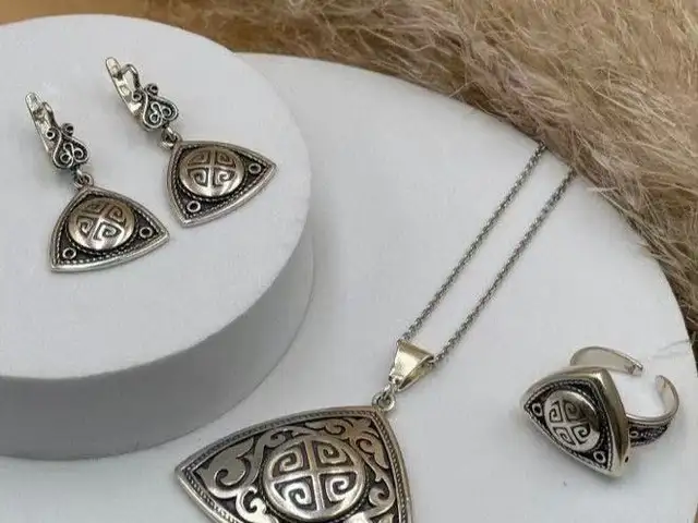 Серьги , кулон , колечко, Душанбе