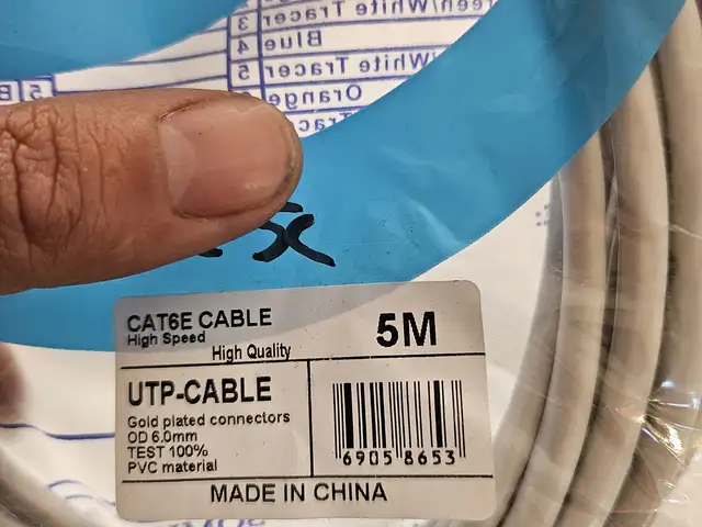 Кабель UTP 6E 5m, Душанбе