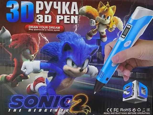 3D-ручка с тематикой фильма Соник 2, Исфара