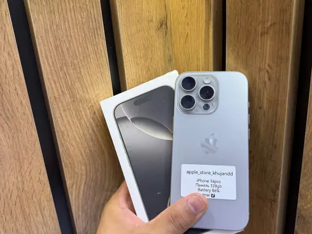 Apple iPhone 16 Pro, 128 gb, Natural Titanium, Хуҷанд