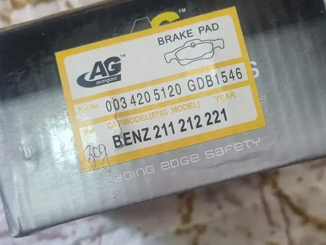 Задние тормозные колодки AG от Mercedes-Benz W211, Душанбе