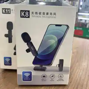 Микрофон петличный Wireless Microphone K8 петличка беспроводной, Душанбе