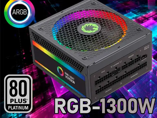 Блок Питания 1300W 80 Platinum GameMax RGB-1300 PRO, Душанбе