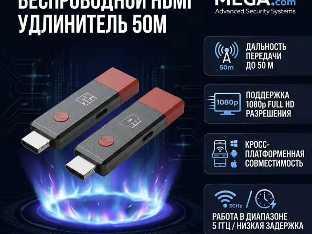 50-метровый беспроводной HDMI удлинитель, Худжанд