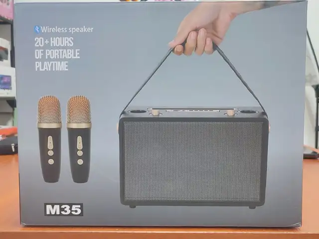 Портативная колонка M35 c 2 микрофонами, Душанбе