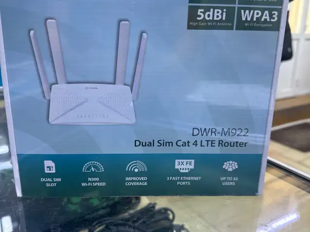 Роутер D-link DWR-M922 Dual SIM 4G LTE, Хуҷанд