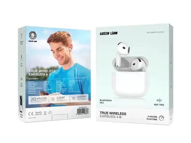 Беспроводные наушники Green Lion True Wireless Earbuds 4, Душанбе
