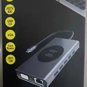 Док станция USB -C для ноутбука Type C 14-IN-1, Душанбе